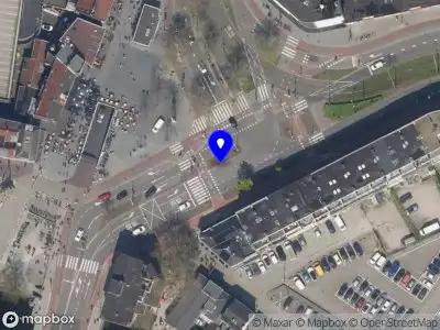 Snelheidscontrole op Rotterdamsedijk te Schiedam