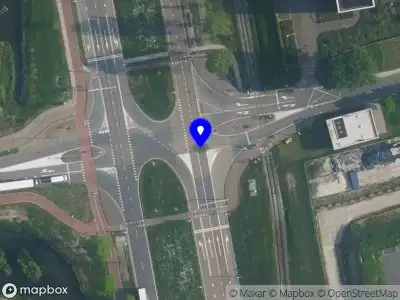 Snelheidscontrole op Westpoortweg te Amsterdam