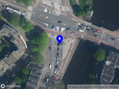 Snelheidscontrole op Nassauplein te Amsterdam