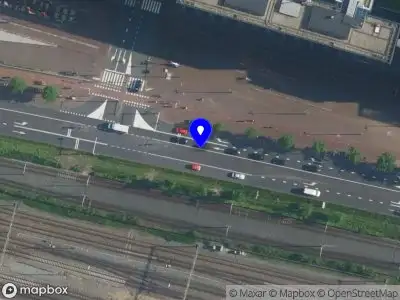 Snelheidscontrole op Piet Heinkade te Amsterdam