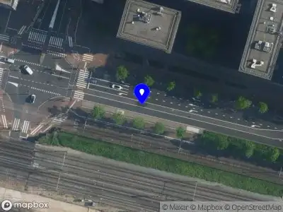 Snelheidscontrole op Piet Heinkade te Amsterdam