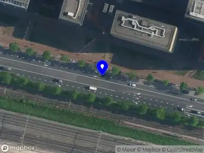 Snelheidscontrole op Piet Heinkade te Amsterdam