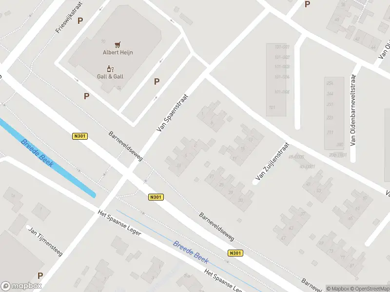 Politie naar de Van Spaenstraat in Nijkerk vanwege aanrijding met letsel