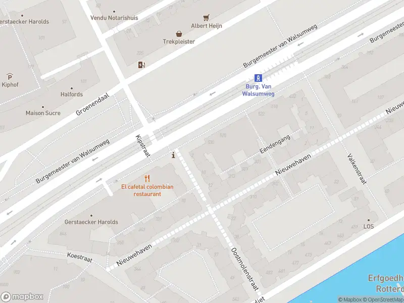 Politie naar de Burgemeester van Walsumweg in Rotterdam