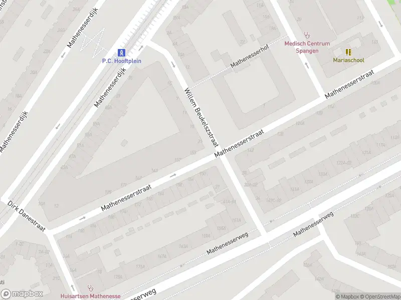 Ambulance met gepaste spoed naar de Mathenesserstraat in Rotterdam