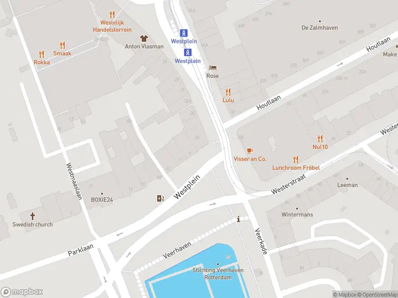 Politie naar de Westplein in Rotterdam