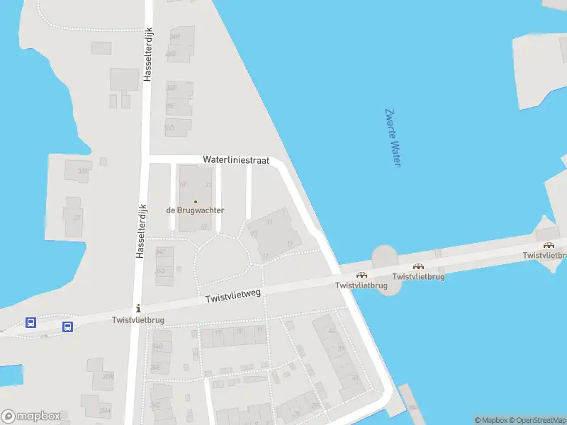 Politie naar de Waterliniestraat in Zwolle vanwege personen te water