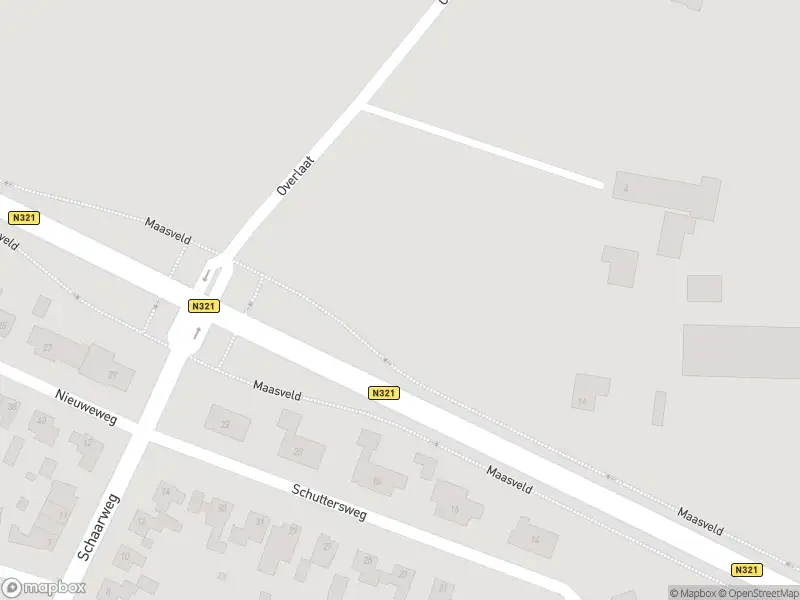 Politie naar de Maasveld in Gassel vanwege ongeval met letsel