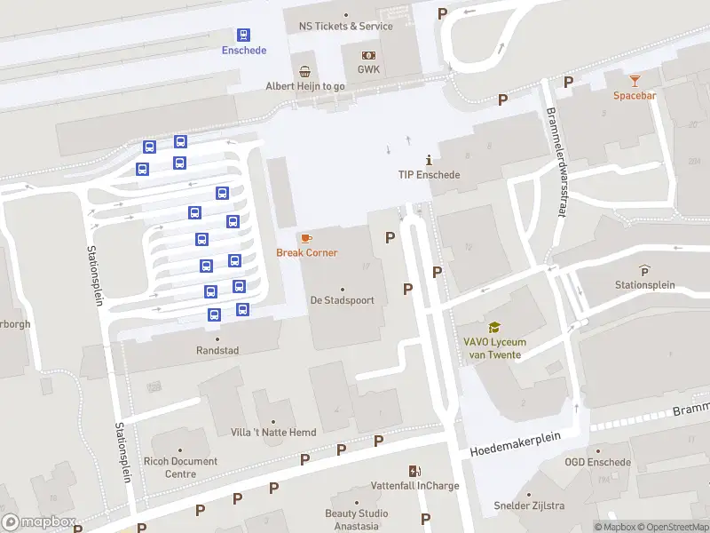 Brandweer met gepaste spoed naar de Stationsplein in Enschede vanwege een liftopsluiting
