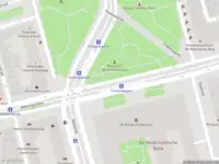 Ambulance met grote spoed naar de Westeinde in Amsterdam