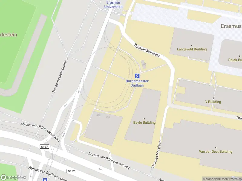 Ambulance met grote spoed naar de Kralingse Zoom in Rotterdam