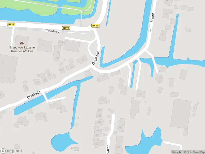 Brandweer met grote spoed naar de Meent in Krimpen aan de Lek vanwege gebouwbrand