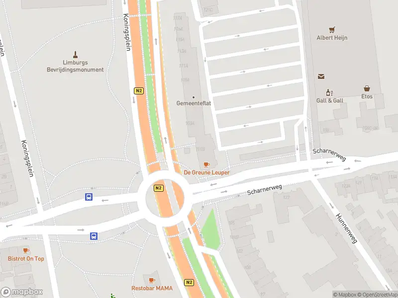 Brandweer met gepaste spoed naar de Koningsplein flat in Maastricht vanwege stormschade