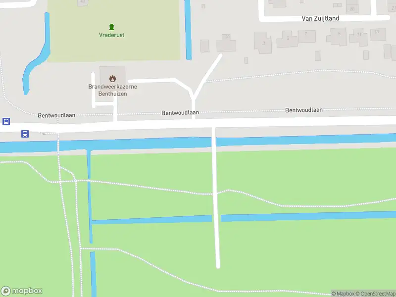 Brandweer met gepaste spoed naar de Bentwoudlaan in Benthuizen
