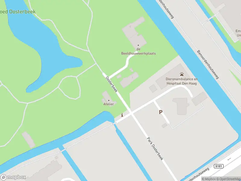 Brandweer met gepaste spoed naar de Oosterbeek in Wassenaar vanwege stormschade