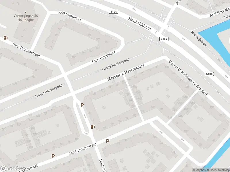 Brandweer met gepaste spoed naar de Mr. J. Meermanerf in 's-Gravenhage