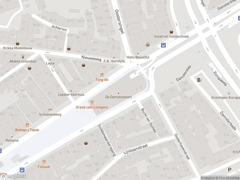 Brandweer met grote spoed naar de Damsterplein in Groningen