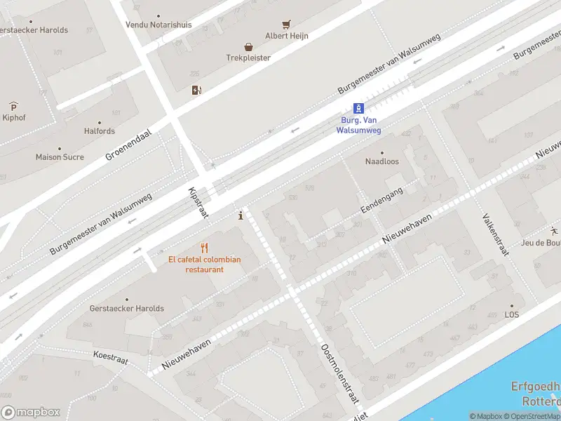Politie naar de Burgemeester van Walsumweg in Rotterdam