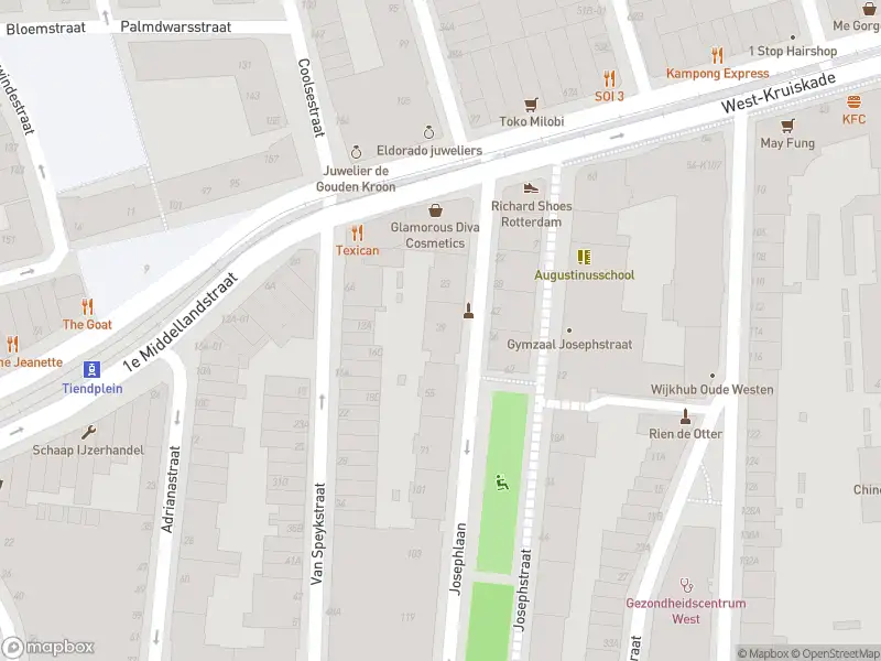 Ambulance met grote spoed naar de Josephlaan in Rotterdam