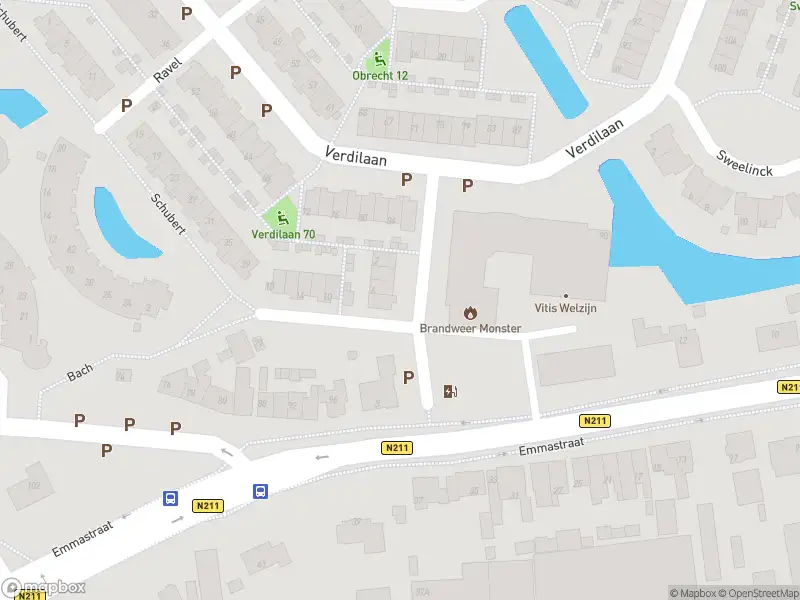 Ambulance met grote spoed naar de Bach in Monster