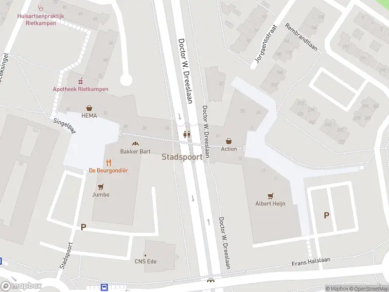 Politie met gepaste spoed naar de Stadspoort in Ede