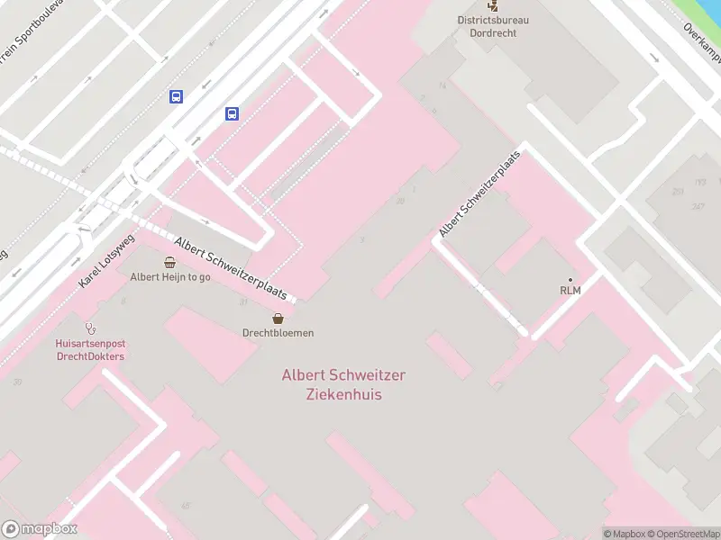 Besteld ambulance vervoer naar de Albert Schweitzerplaats in Dordrecht