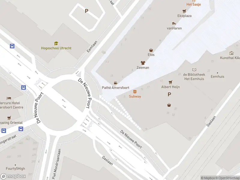 Politie naar de Eemplein in Amersfoort vanwege aanrijding met letsel