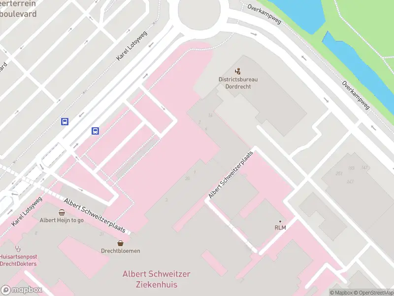 Besteld ambulance vervoer naar de Albert Schweitzerplaats in Dordrecht