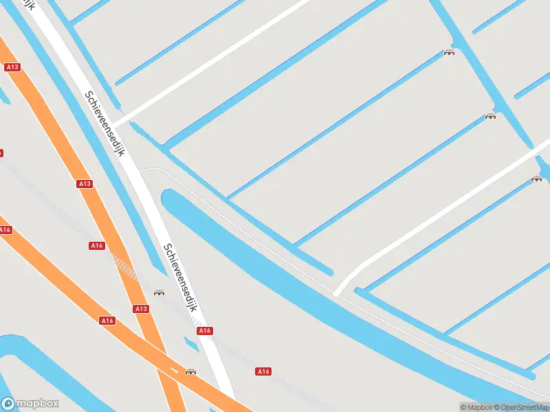 Brandweer met grote spoed naar de Schieveensedijk in Rotterdam
