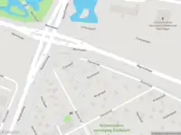 Politie naar de Marathonweg in Vlaardingen vanwege stormschade