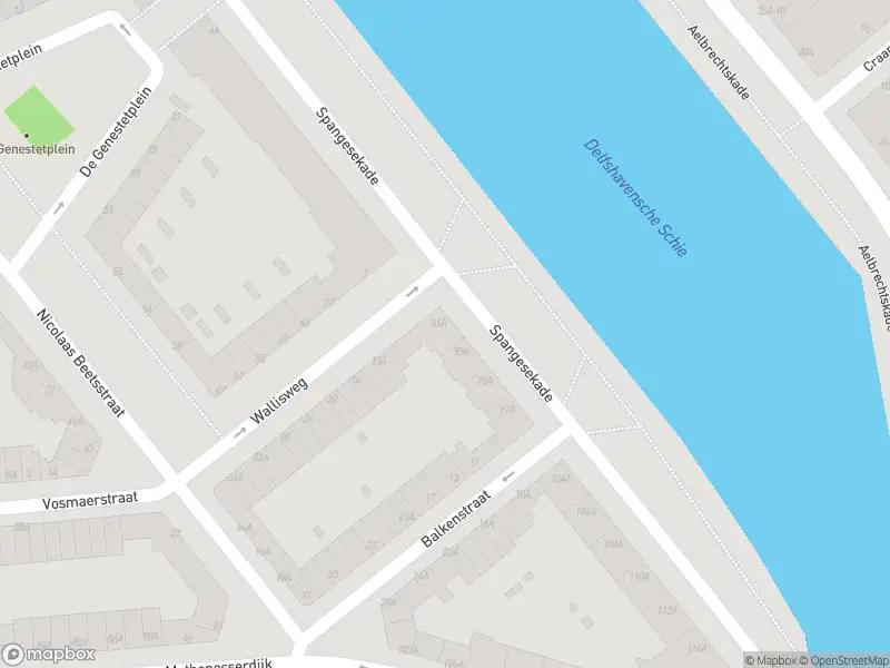 Ambulance naar de Spangesekade in Rotterdam