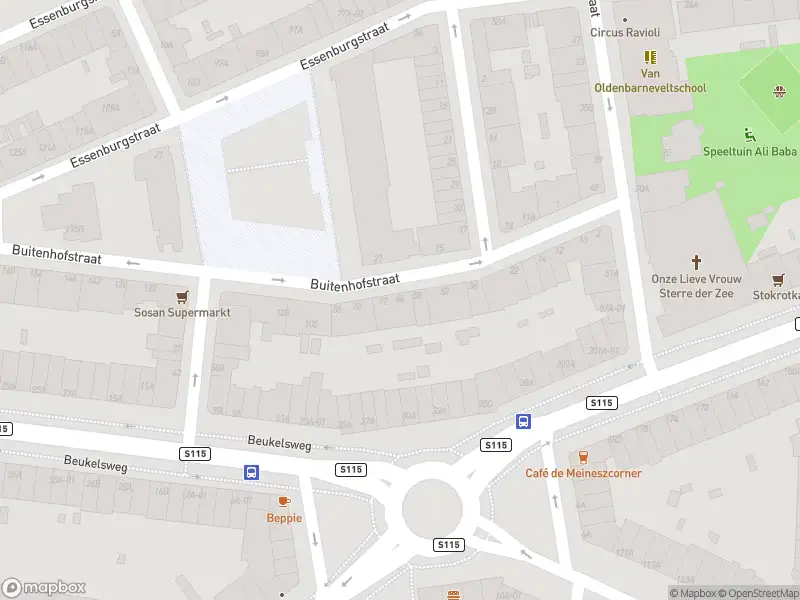 Ambulance met gepaste spoed naar de Buitenhofstraat in Rotterdam