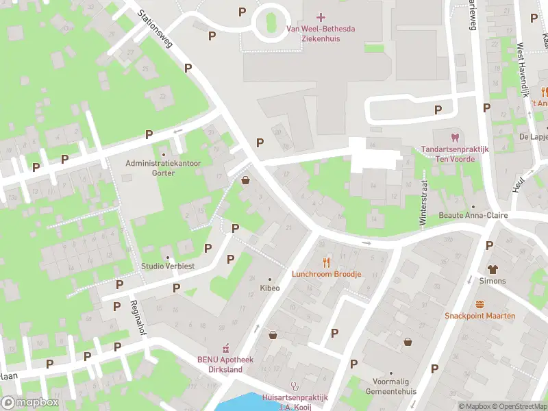 Besteld ambulance vervoer naar de Stationsweg in Dirksland