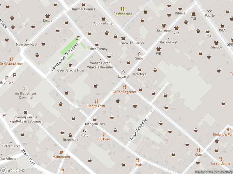 Brandweer met gepaste spoed naar de Grote Kerkhof in Deventer