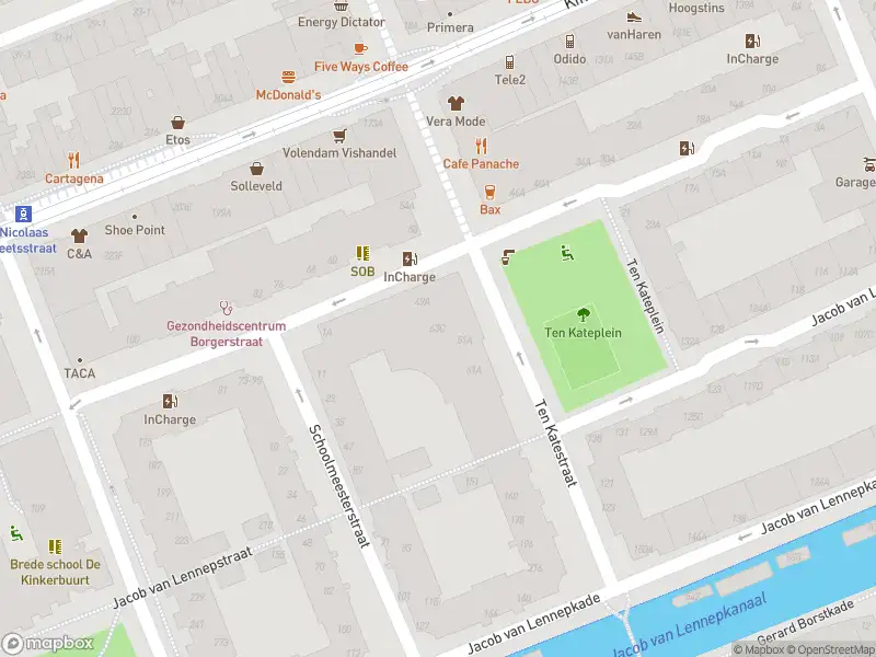 Brandweer met grote spoed naar de Borgerstraat in Amsterdam vanwege gebouwbrand