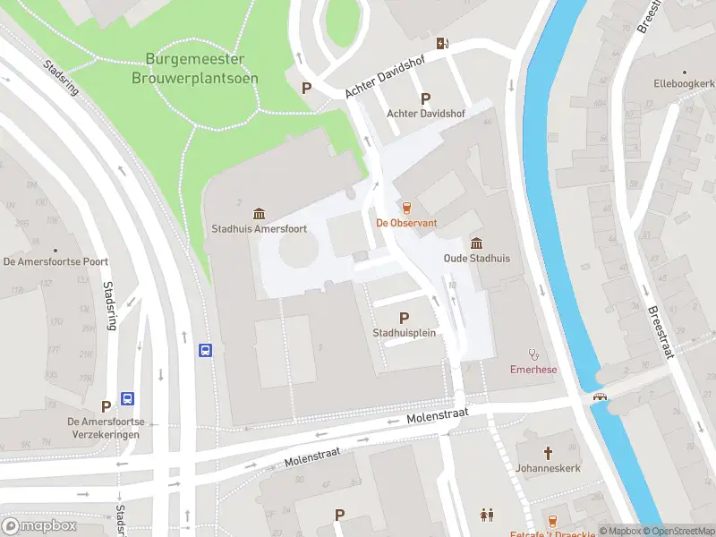 Brandweer met gepaste spoed naar de Stadhuisplein in Amersfoort