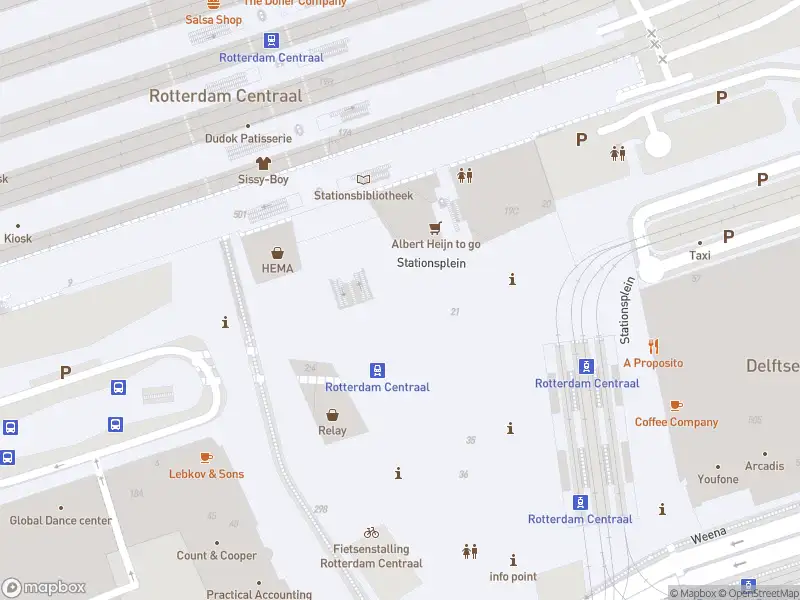 Politie naar de Stationsplein in Rotterdam