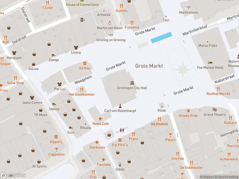 Politie naar de Grote Markt in Groningen