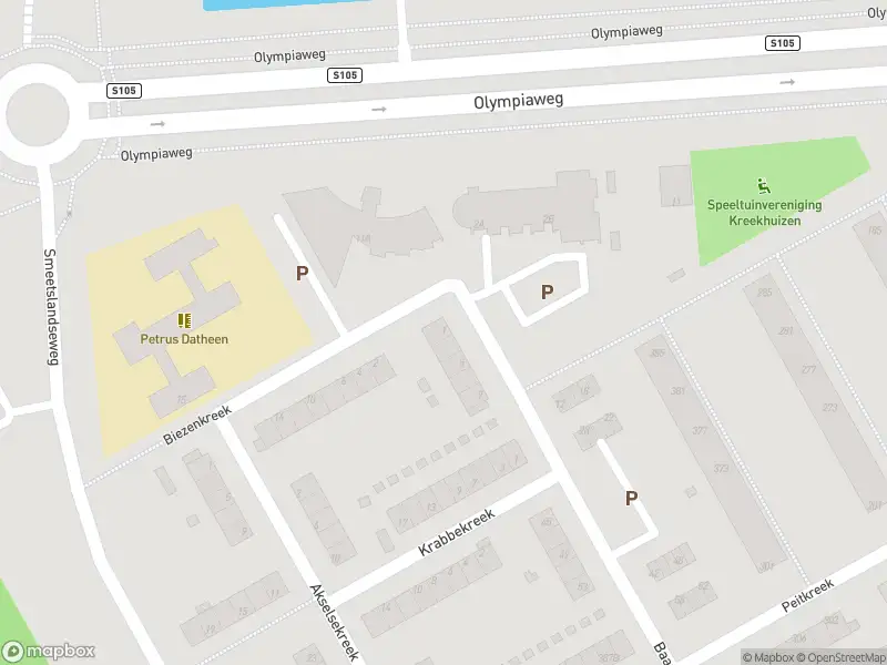 Ambulance met grote spoed naar de Baarschootsekreek in Rotterdam