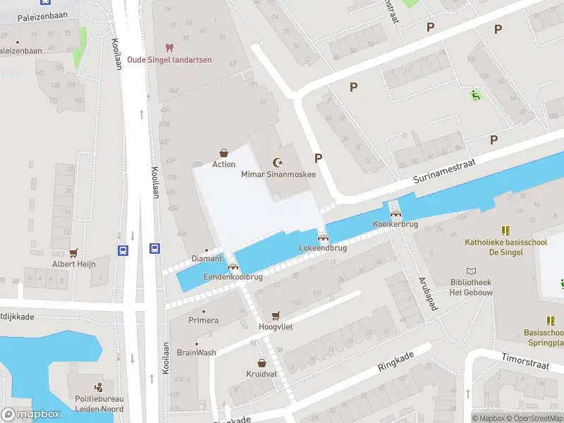 Ambulance met grote spoed naar de Kooiplein in Leiden