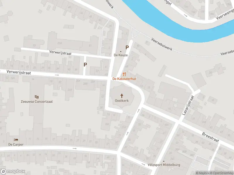 Brandweer met grote spoed naar de Oostkerkplein in Middelburg vanwege gebouwbrand