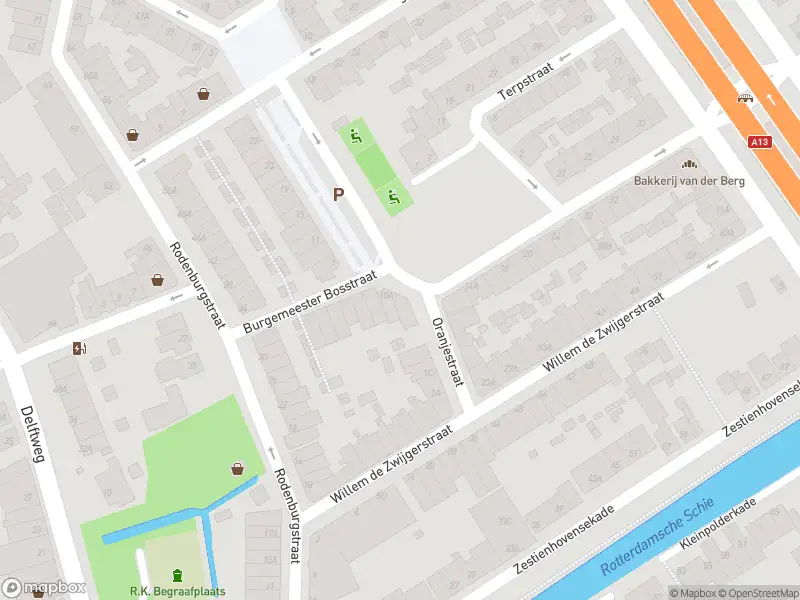 Ambulance met grote spoed naar de Burgemeester Bosstraat in Rotterdam