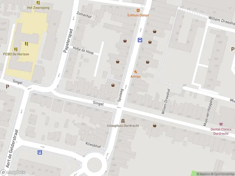 Ambulance met gepaste spoed naar de Spuiweg in Dordrecht