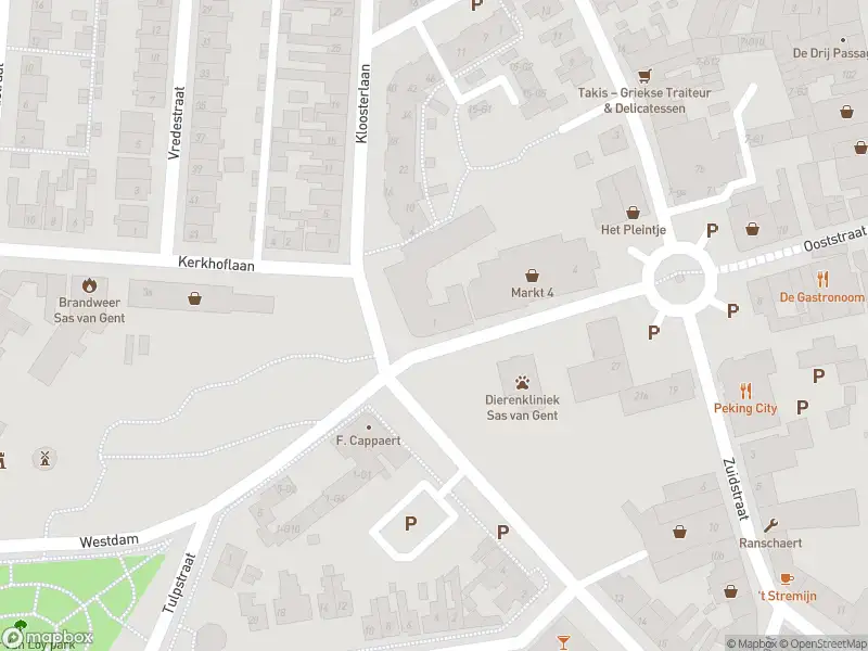 Brandweer met grote spoed naar de Zusterstraat in Sas van Gent vanwege gebouwbrand