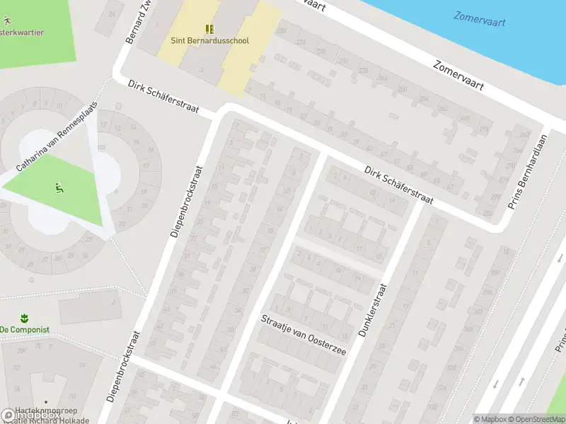 Ambulance met grote spoed naar de Bastiaansstraat in Haarlem