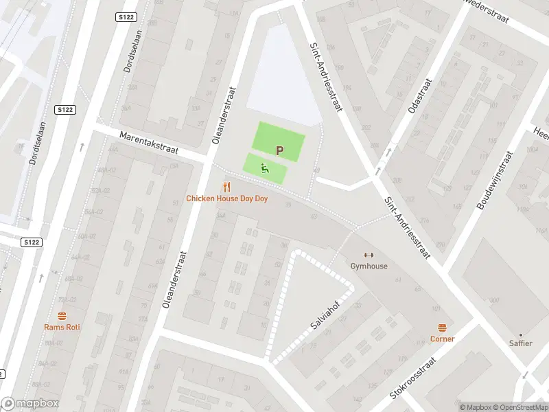 Ambulance met gepaste spoed naar de Oleanderplein in Rotterdam