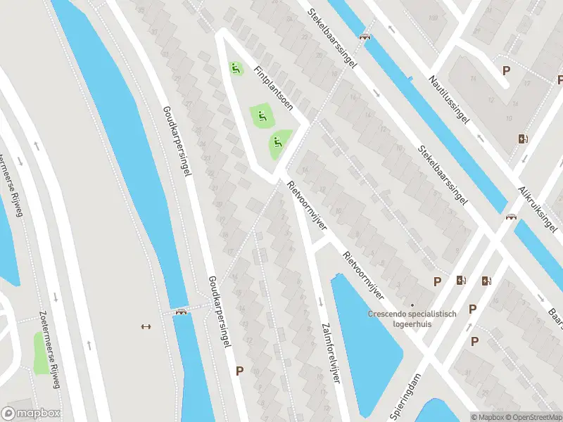 Ambulance met gepaste spoed naar de Zalmforelvijver in 's-Gravenhage