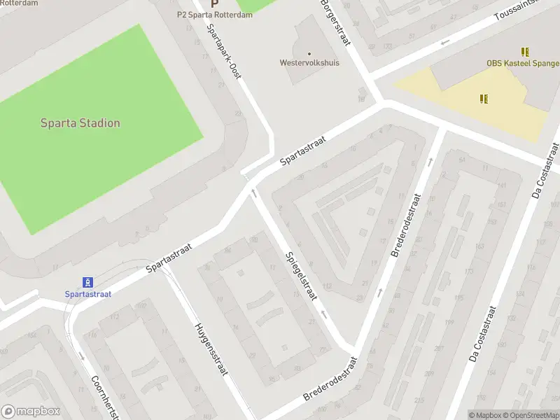 Ambulance met gepaste spoed naar de Spiegelstraat in Rotterdam