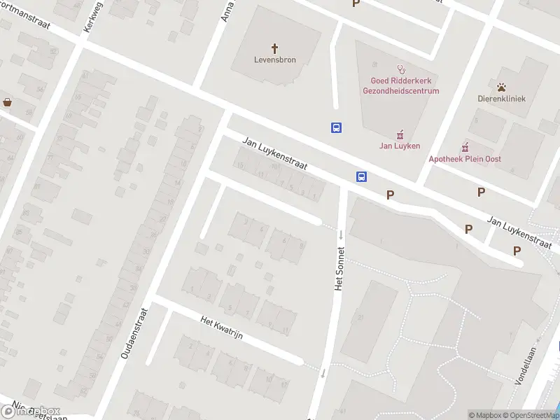 Ambulance met grote spoed naar de Het Rondeel in Ridderkerk