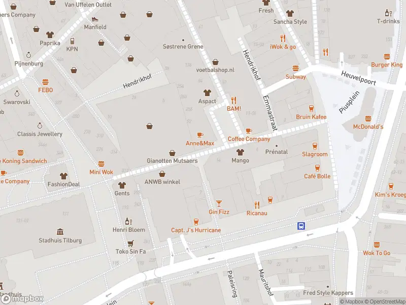 Overlastmelding Emmapassage in Tilburg